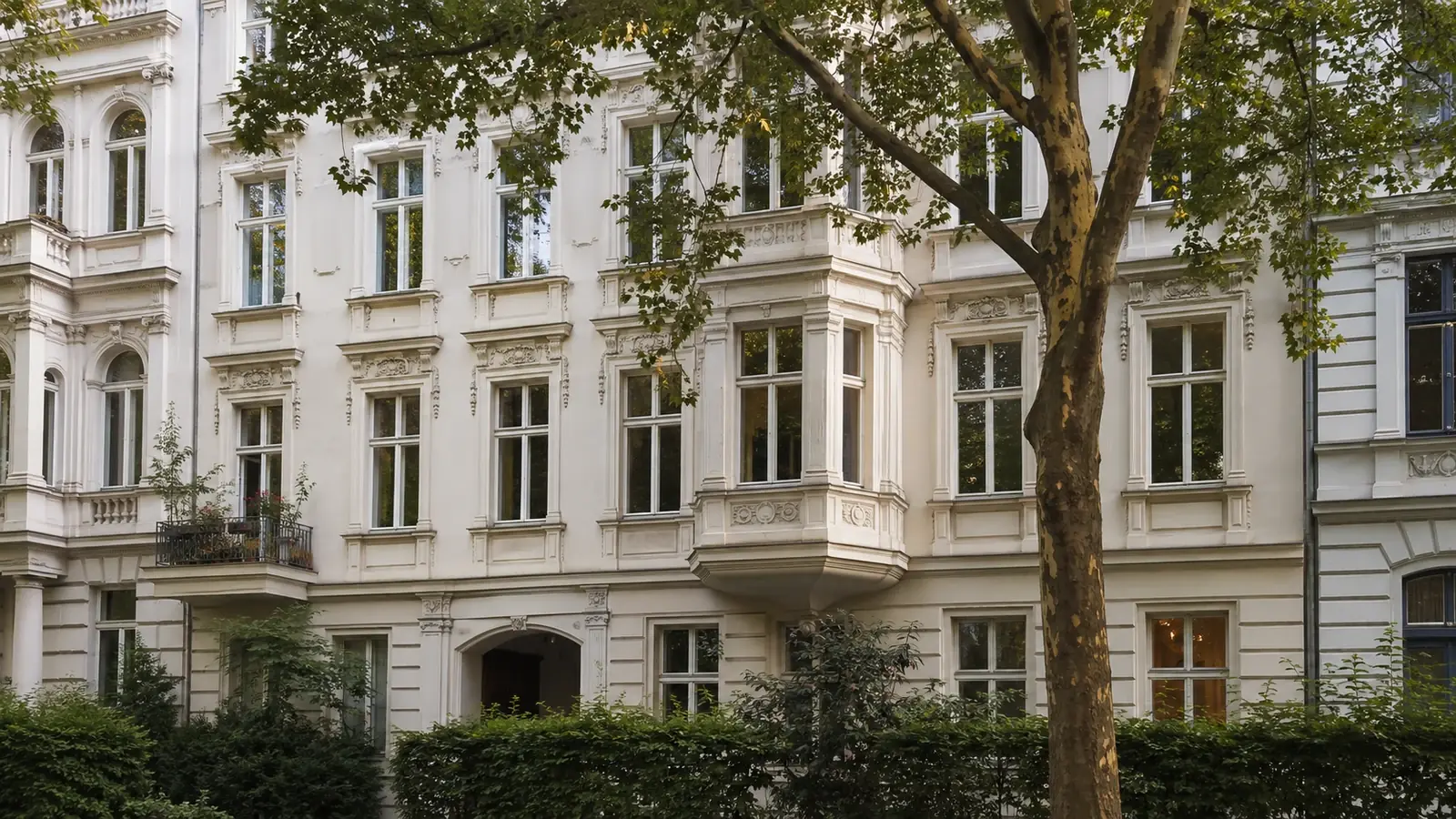 Stuckfassade eines Leipziger Gründerzeithauses